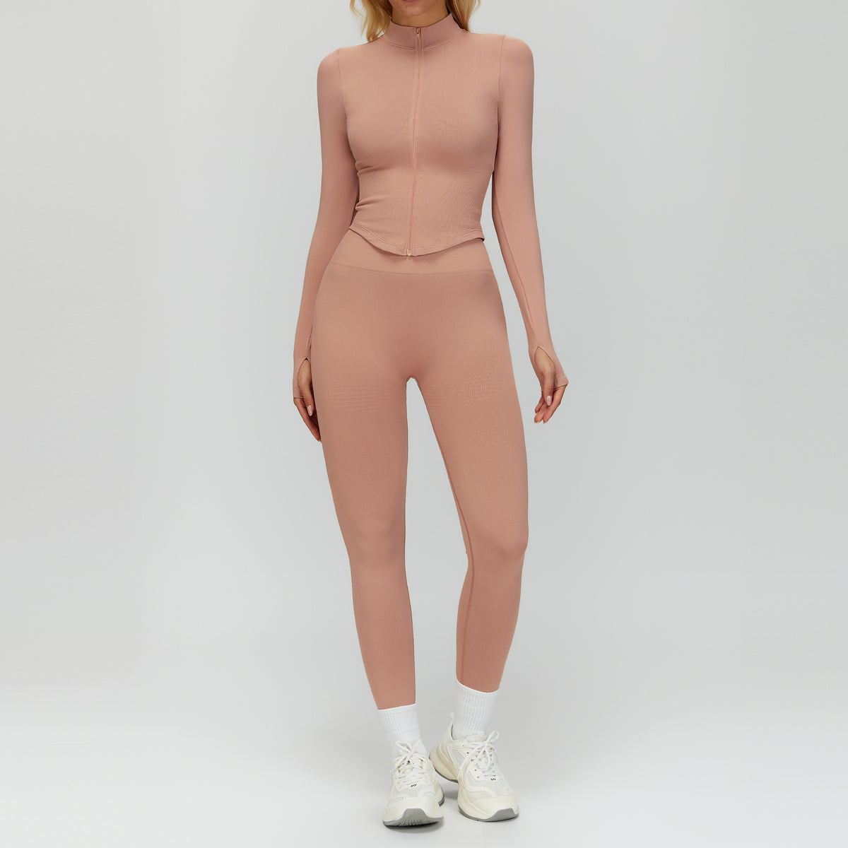 Ensemble de sport sans couture manches longues Kravos